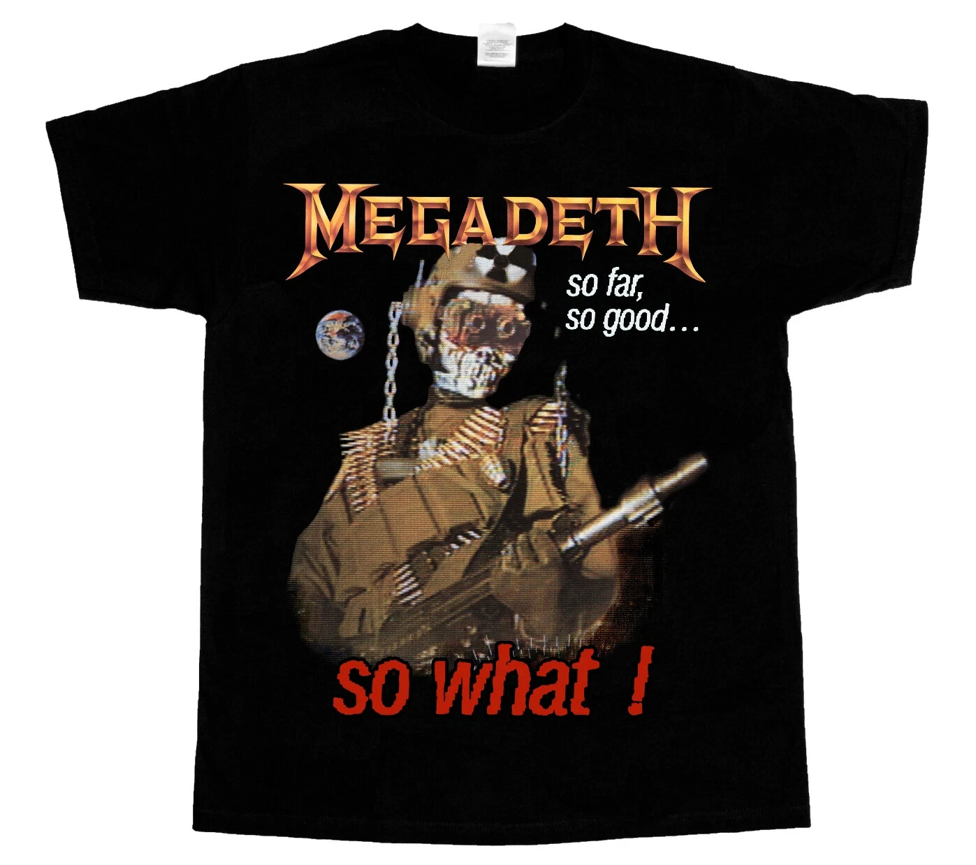 Camiseta MEGADETH KILLING IS MY BUSINESS SO FAR SO GOOD WHAT, ropa informal de algodón puro de alta calidad para hombres y mujeres