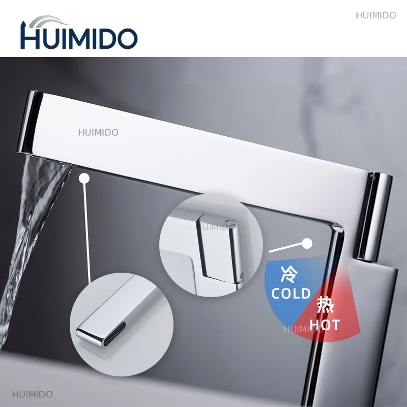 Basin Faucet Tapware Bath Mixer High Tall Bathroom Sink Tap Brass Chrome Grey With Single Handle Hot Cold Water Fashion