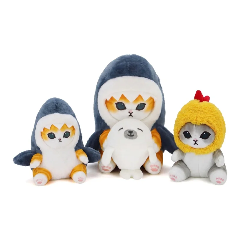 

Cute Shark Cat Stuffed Animal Plush Toy Soft Pillow 22cm Gift for Boys And Girls