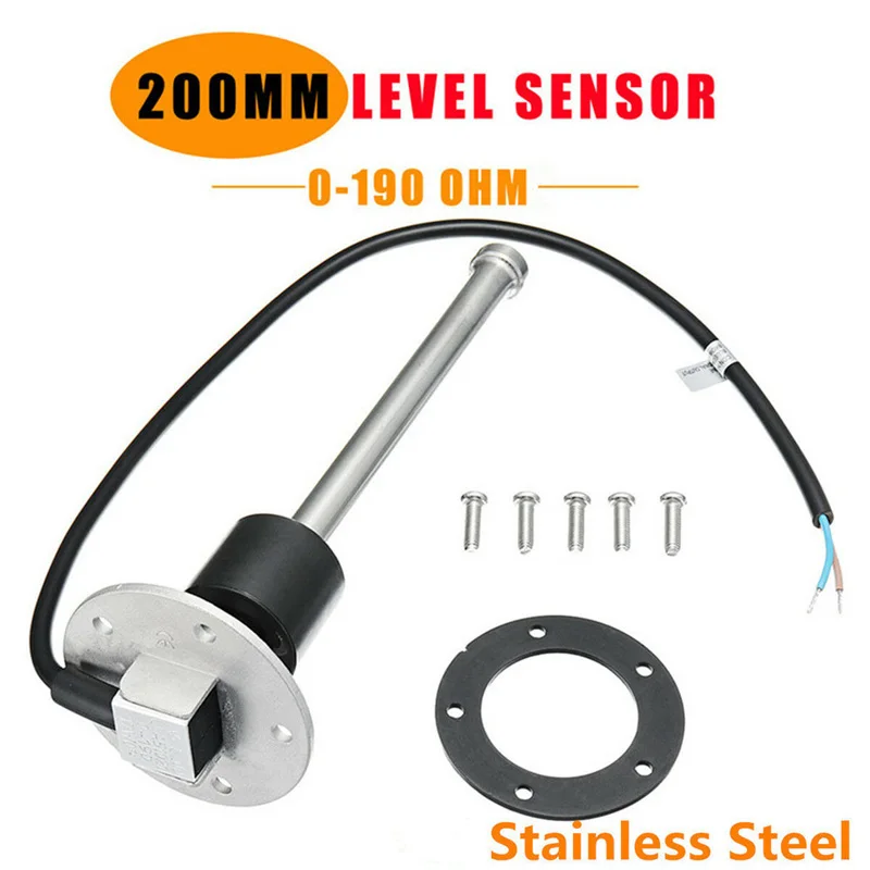 100 150 200 250 300 350 450mm Fuel Level Sensors Sending Unit 0-190ohm 240-33ohm Water Level Gauges Senders & Screw for Car Boat