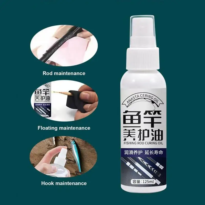 New Fishing Rod Maintenance 125ml Cleaning Gear And Maintenance Oil Quick Dry Good Lubrication Freshwater Rustproof Rod Oil