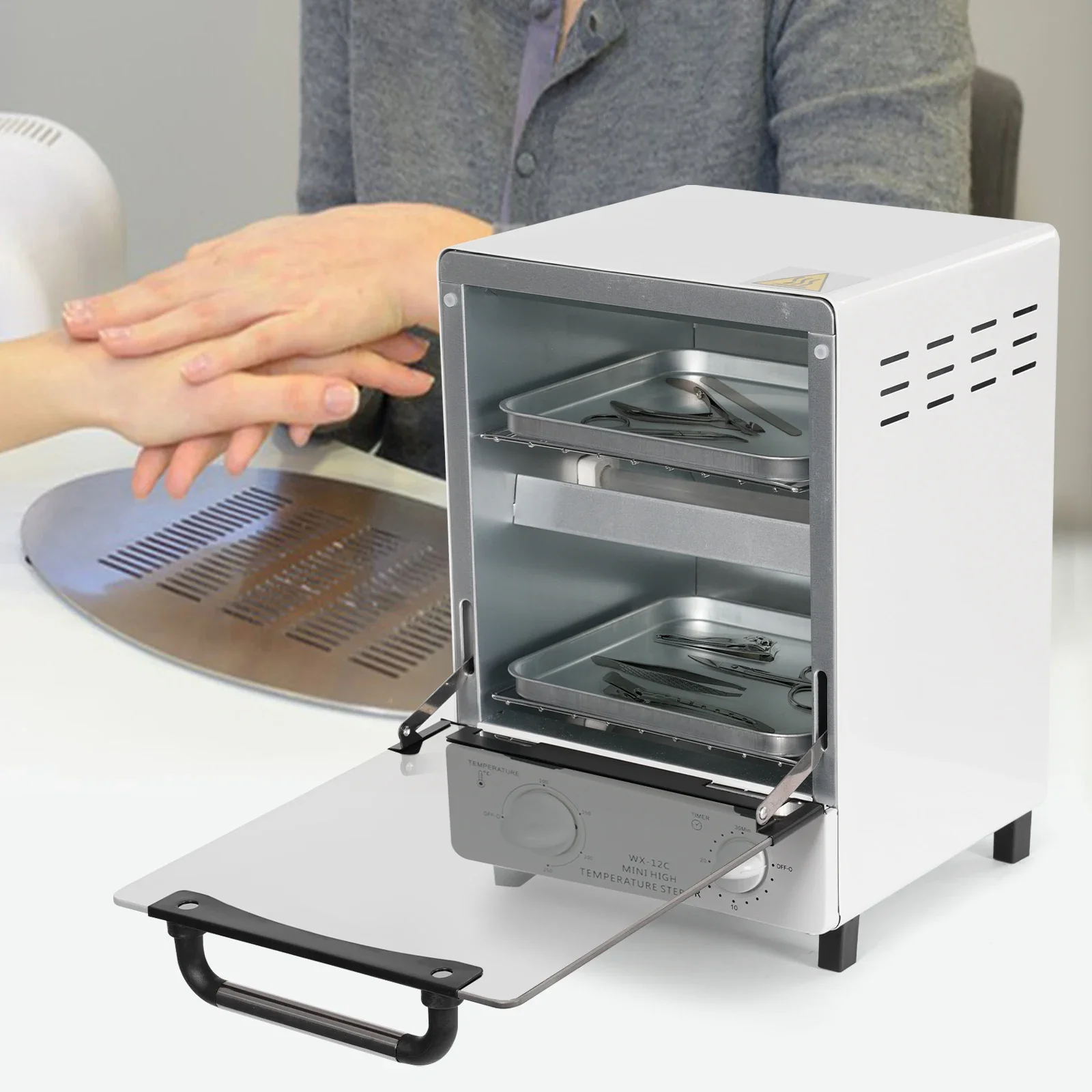 

High-temperature Sterilizer for Comprehensive Hygiene in Foot Care Tattoo Studio Nail Salons - Rapid Disinfection & Sanitization