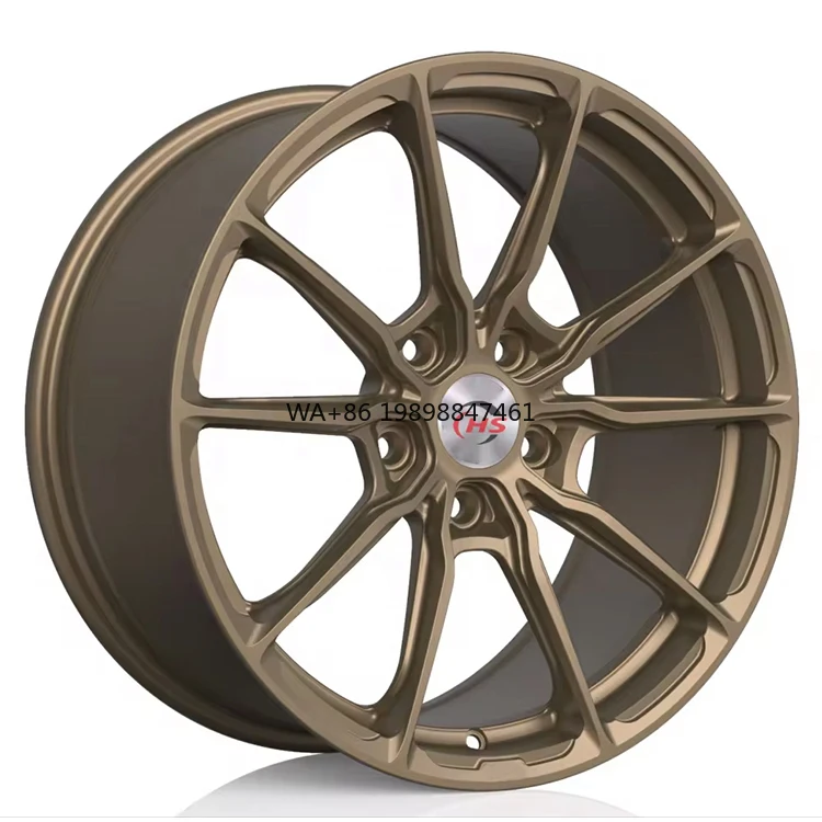 

Custom Color 18-22 Inch Matte Bronze Aluminum 5x112 Monoblock Muti-spokes Forged Wheels Rims with 30mm ET