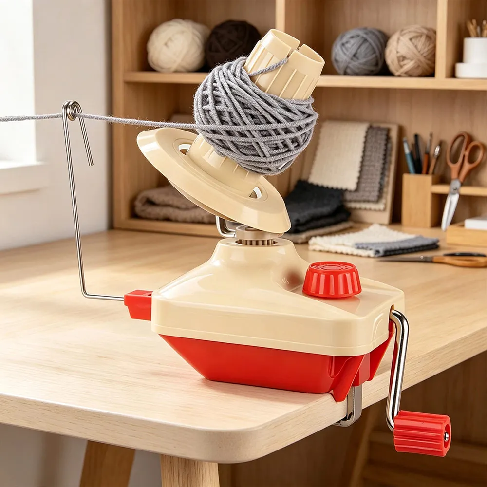 Wool Ball Winder For Winding Yarn Skein Thread And Fiber Hand Operated Swift Wool Yarn Winder For Knitting And Crocheting