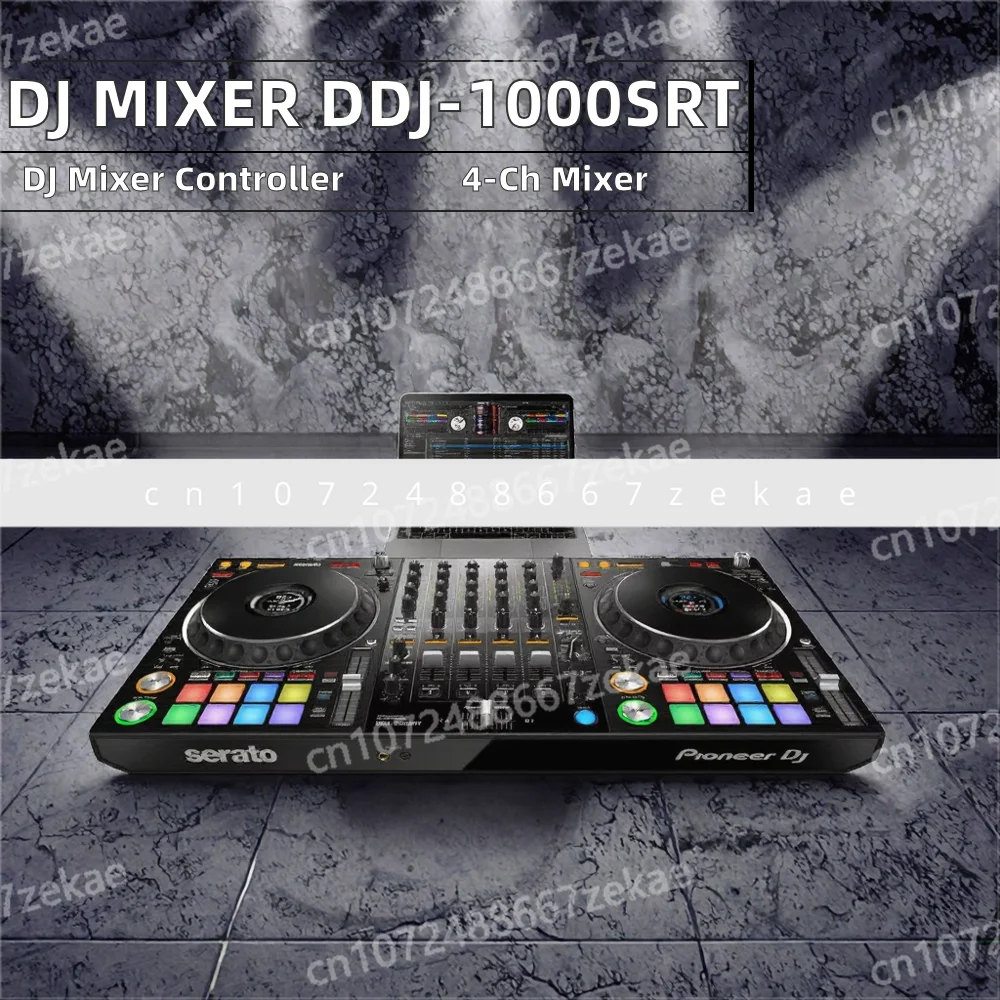 신제품 특별 DJ 세트 DJ DDJ-1000SRT 4채널 세라토 DJ 컨트롤러 통합 믹서 포함