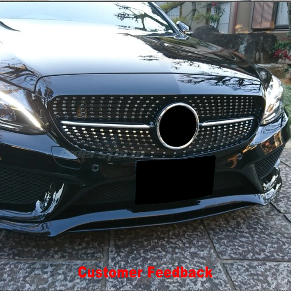 2015-2020 GT grill For C class w205 GT grill Front Grille for mercede C180 C200 C250 C300 front grille GT grill bumper front lip