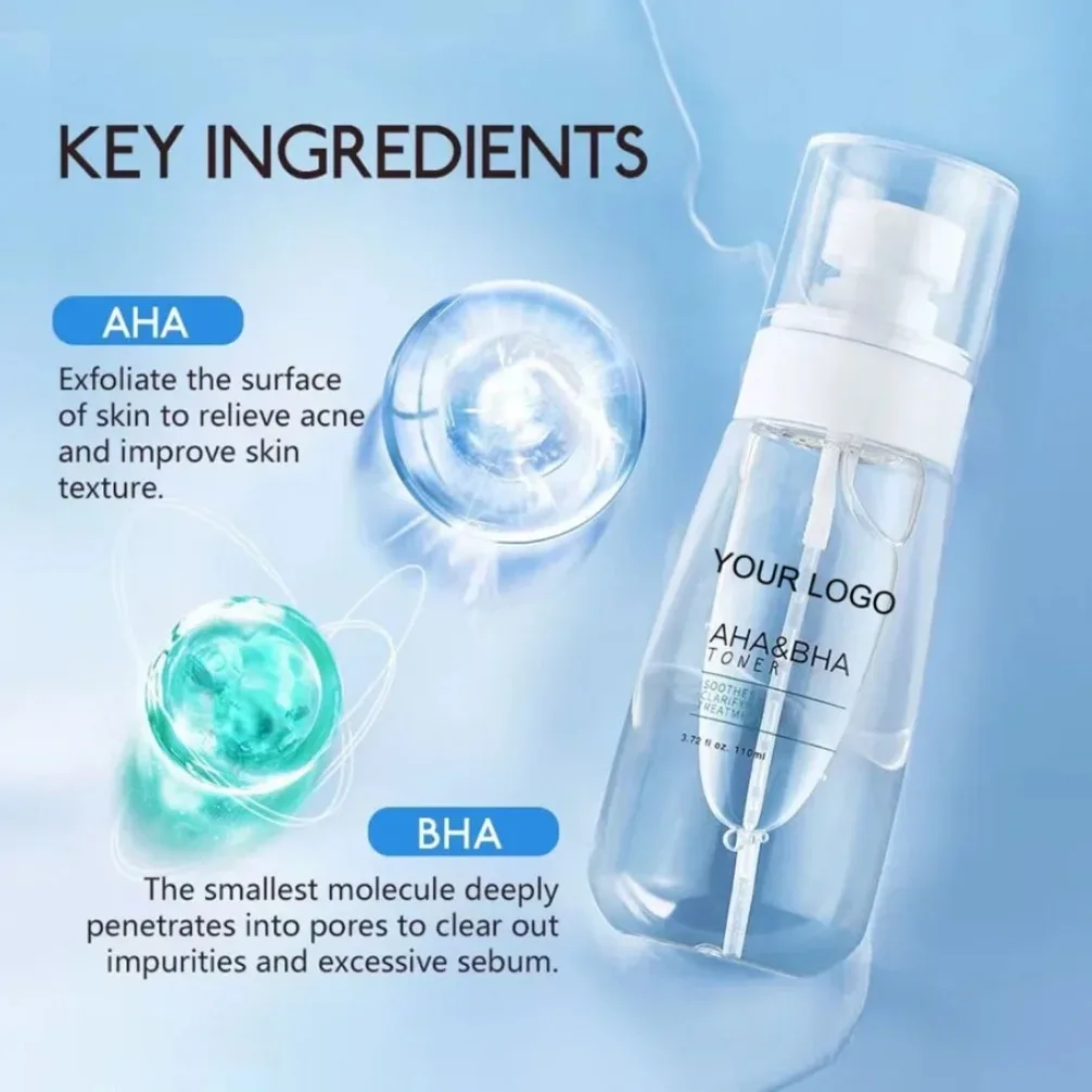 Salicylic Acid Oil Control Toner Essence Face Spray Vegan Makeup Wholesale Private Label Custom Logo Moisturizer Before Make Up