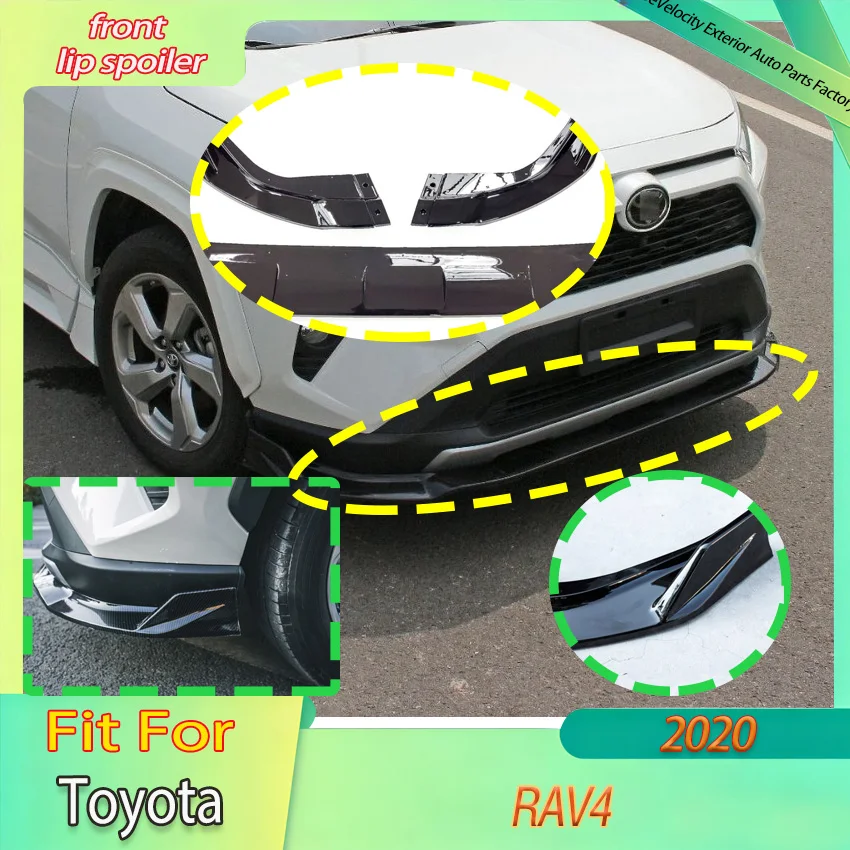 

Front Bumper Lip Spoiler Splitter Diffuser FOR Toyota RAV4 2020 Surround Hight Qulity Guard Protector Cover Body Kit Accessories
