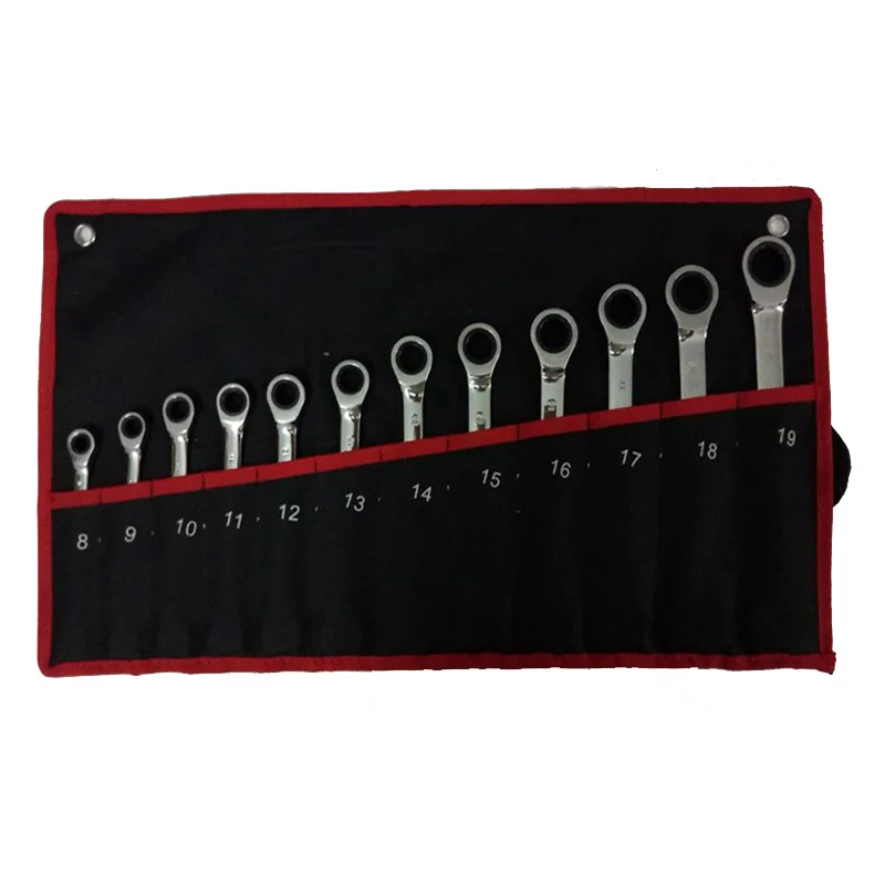 Keys Ratchet Spanner,Fixed Head Key Wrench Set,Hand Tool Set,Universal Ratcheting Wrench, Ratchet 72 Teeth Car Repair Tools