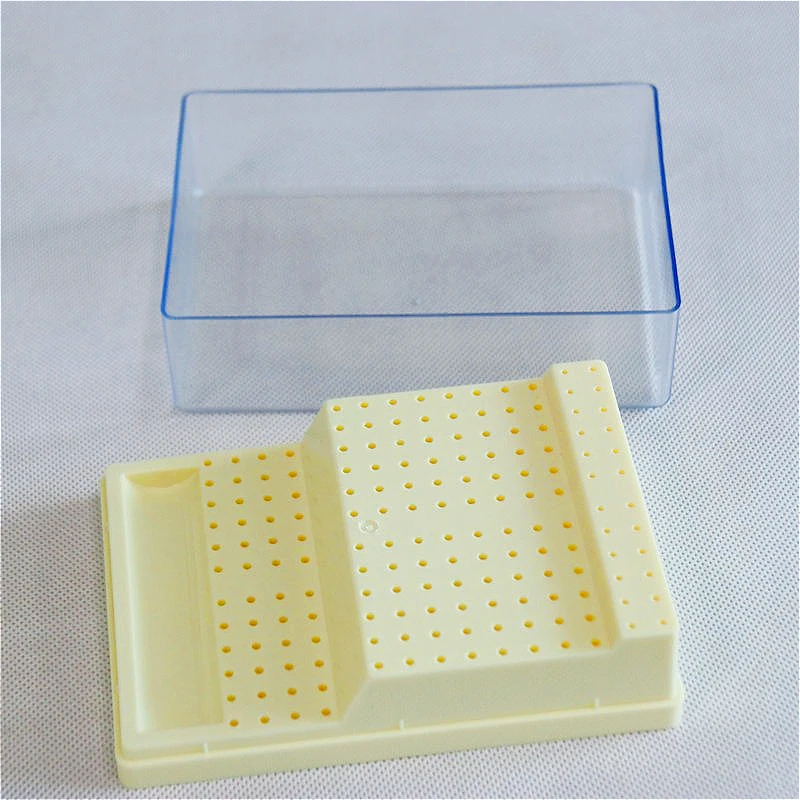 Lab 168 Holes Plastic Lab Burs Box Drill Diamond Stand Block Sterilization Placement Case Holder  Lab Instruments s