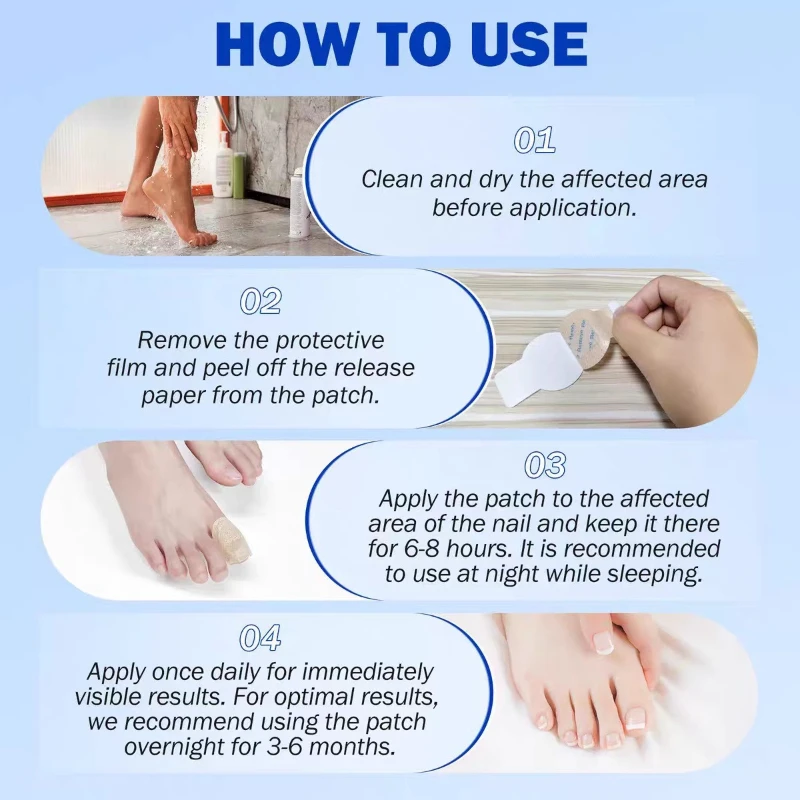 Nail Care Sticker ELAIMEI Bacteriostatic Nail Sticker Nail Groove Ingrown Nail Bacteriostatic Gel 21pcs Foot Patch
