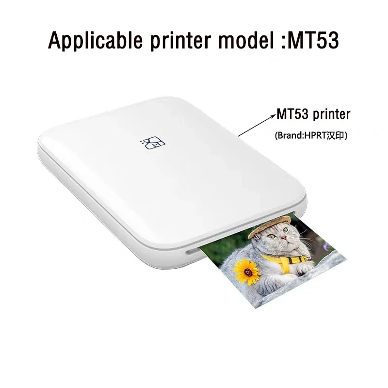 HPRT MT53 oder HPRT Z1 Spezifisches Fotopapier, 5,1 x 7,6 cm, Original-Fotopapier mit klebriger Rückseite für M53/Z1-Drucker – Detail 4