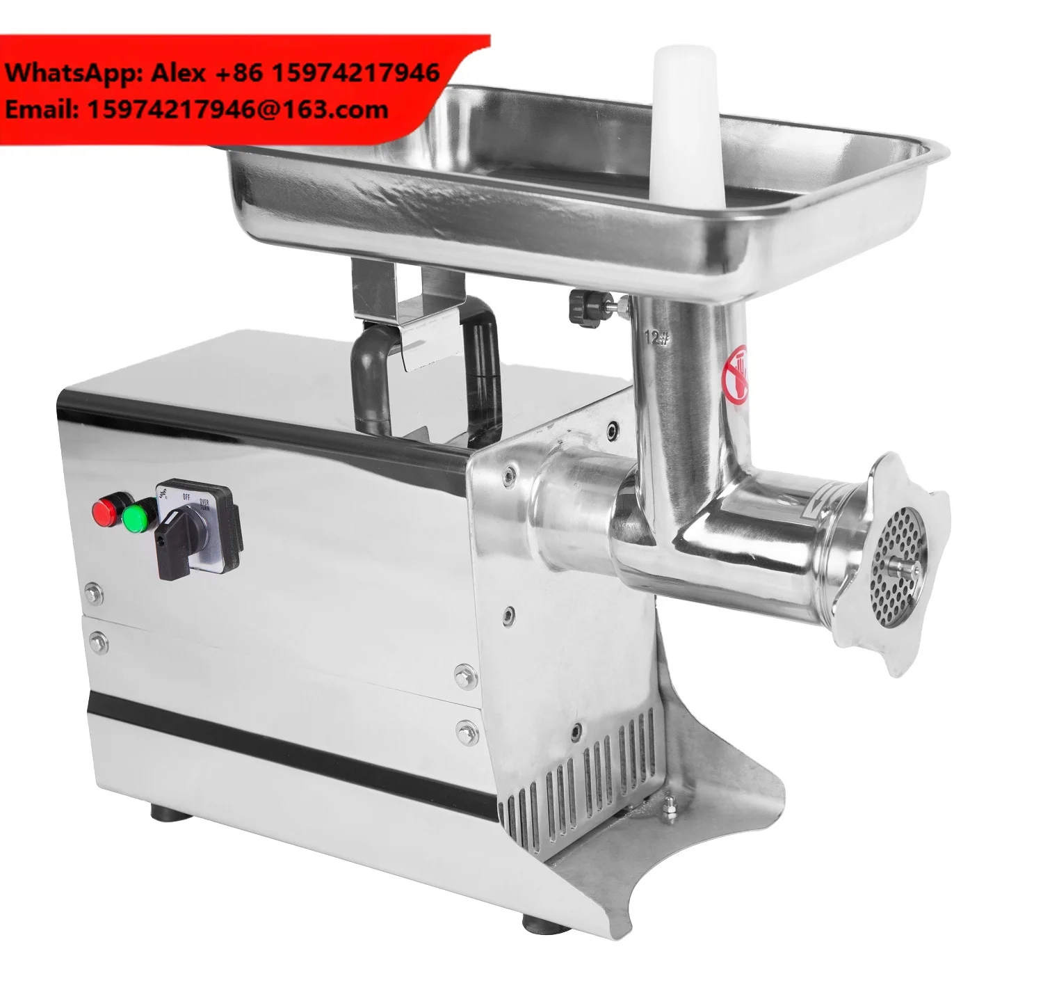 Premium HUALING Electrical Meat Mincer Output 80kg Per Hour
