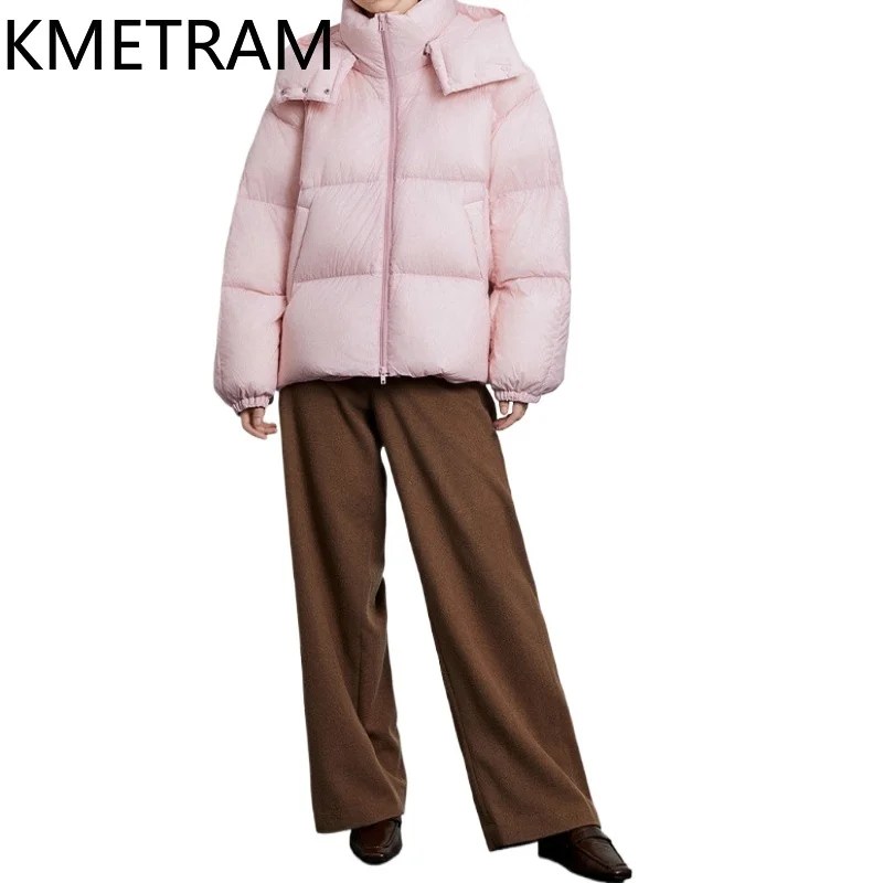 KMETRAM Duck Down Jacket Hight Quality New in Outerwears Short Down Coats Winter Clothes Women 2024  Пуховик Женский Зимний