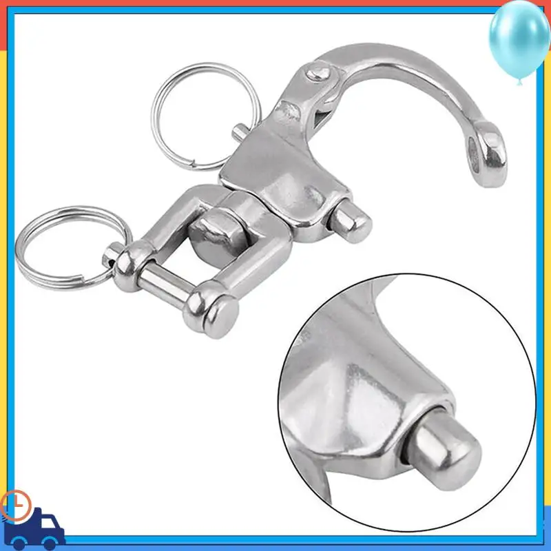 

L37A-316 Поворотная вилка из нержавеющей стали с фиксированной пружиной, универсальная поворотная демонтажная пряжка для морских быстрого подключения Durab