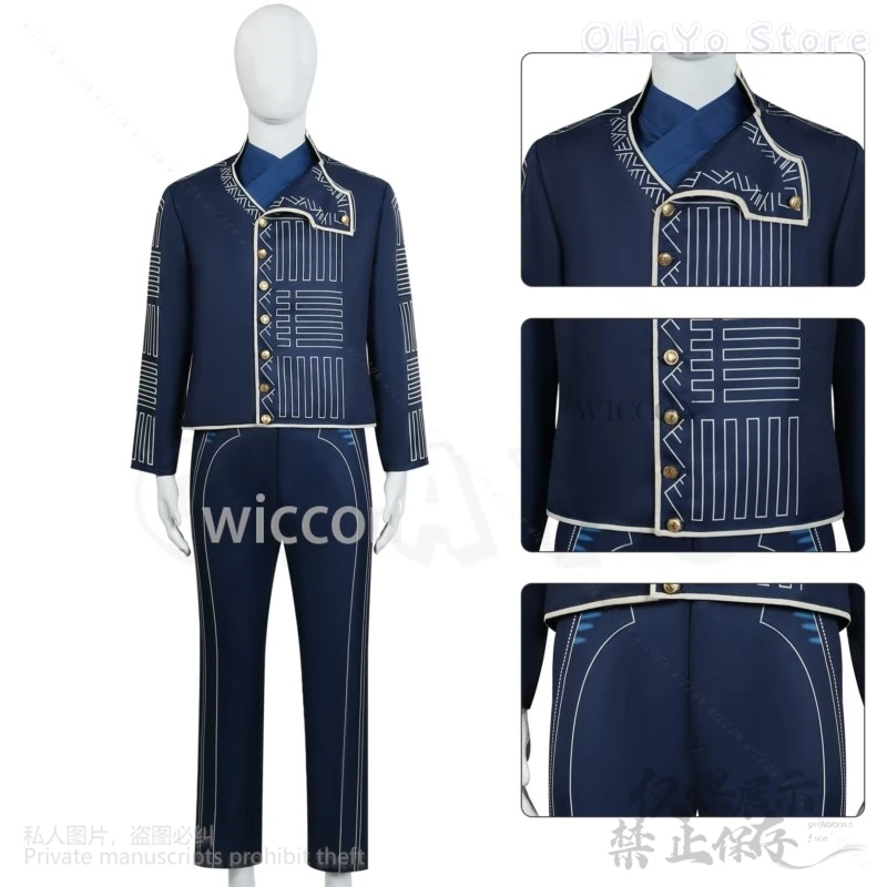 Anime Movie Wicked Cosplay Figure Prince BLUE Costume For Man Boys Halloween Christmas Coat Uniform Pants Roleplay