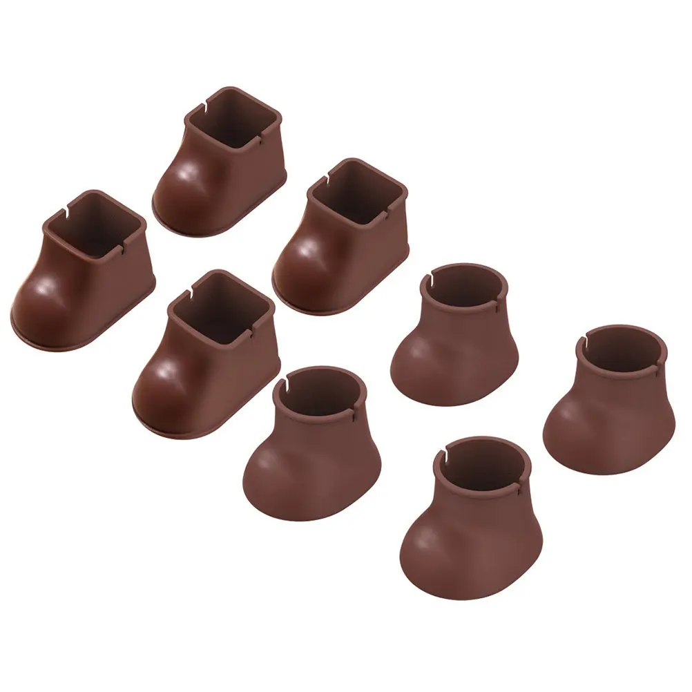 8Pcs Premium Silicone Chair Leg Protectors Furniture Feet Covers Anti-Slide Noise Reduction Floor Scratch Protection Hardwood