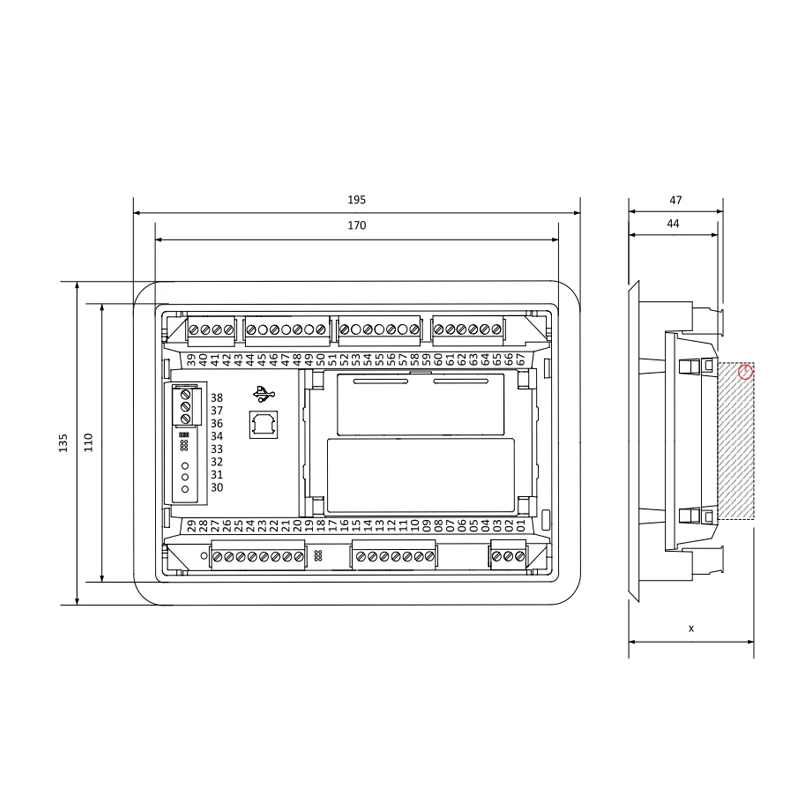 Genuine InteliLite 4 AMF8 Diesel Genset Control Panel ComAp AMF8