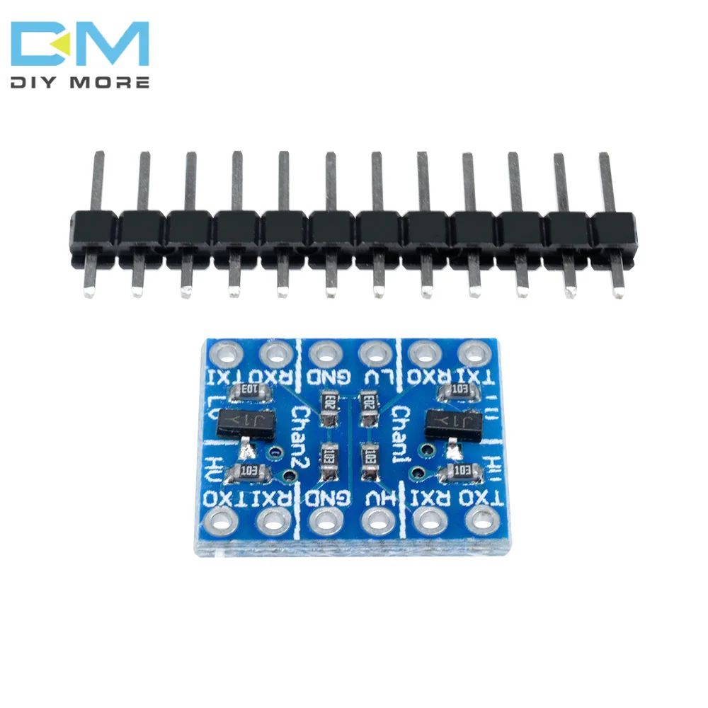 5-10pcs 2-Way Level Shifter Module 3.3V 5V TTL bidirectional conversion with Pin for Arduino 2 Channel Logic Level Converter