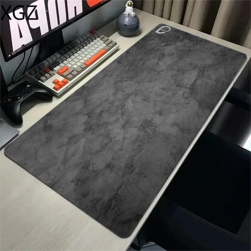 New 90X40cm high quality gray large non-slip mouse pad marble with logo keyboard accessories office computer settings desk mat