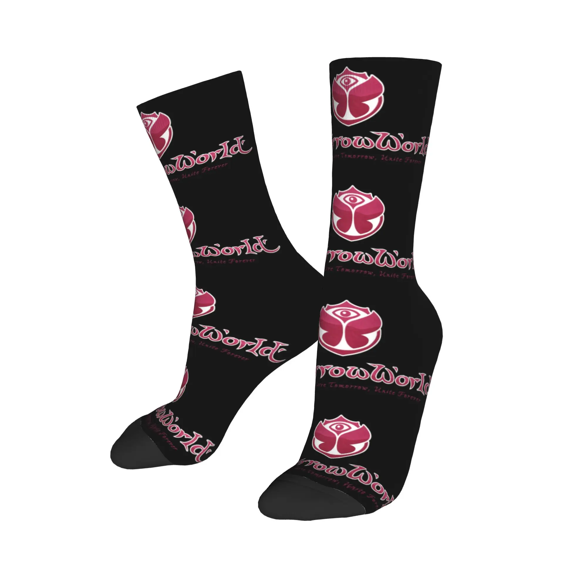 

Custom Tomorrowland Logo Men Women Crew Socks Unisex Fashion 3D Printing Music Festival Dress Socks