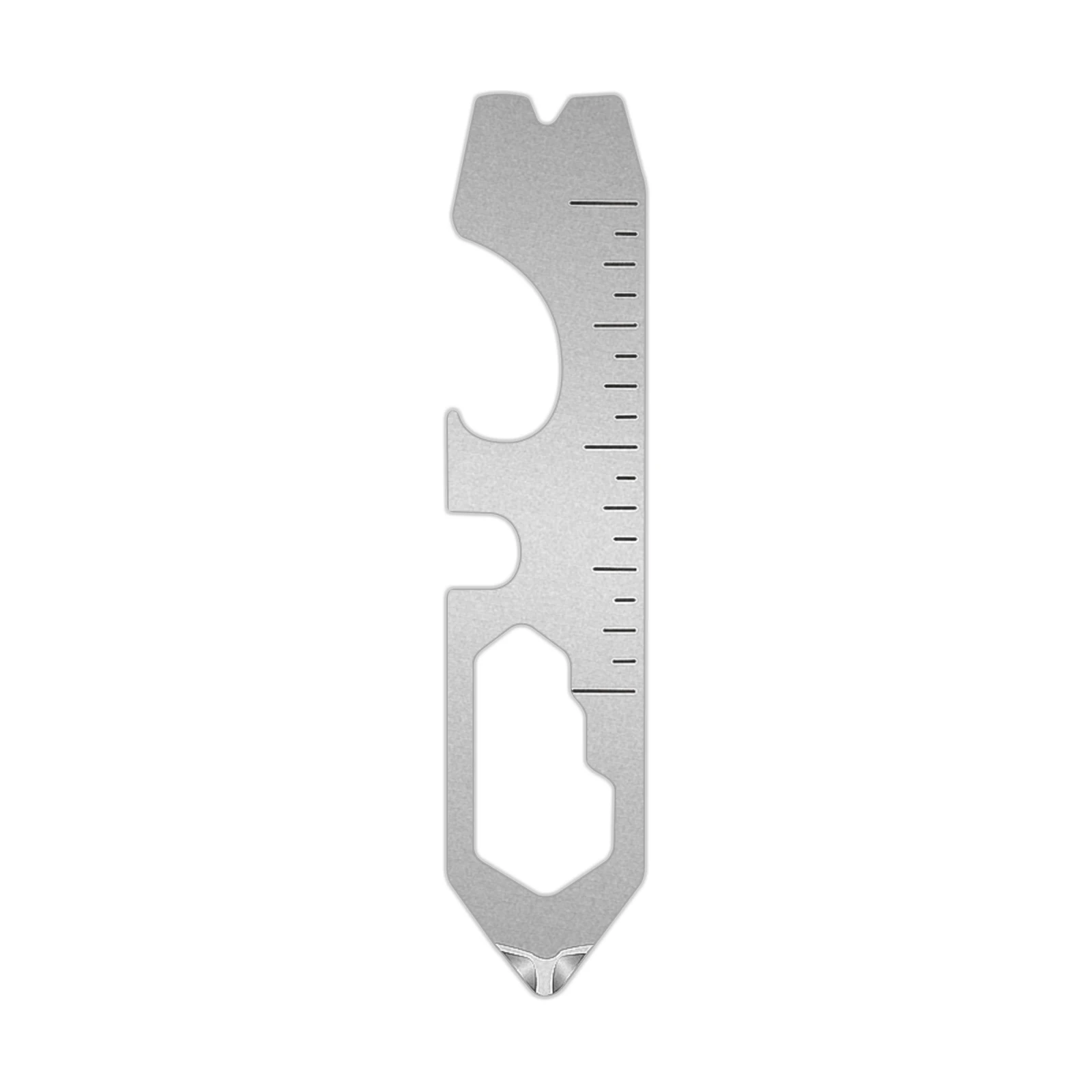 

Titanium EDC Multi-Tool 6-in-1 Survival Tool with Claw Screwdriver, Engraving Ruler, Bottle Opener, M Wrench, Cross Wrench