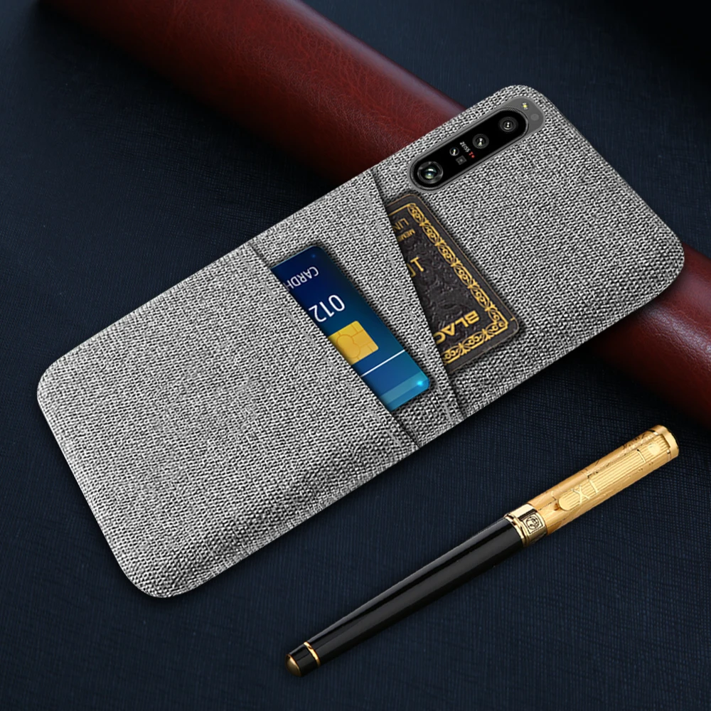 Fabric Case For Sony Xperia 1 IV / 10 IV Luxury Fabric Dual Card Phone Cover For Sony Xperia 1 IV / 10 IV Back Cover Funda Coque