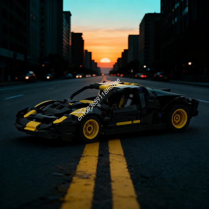 

745 шт. MOC Forded GT техническая модель строительные блоки архитектура DIY игрушки идея образование кирпич рождественские подарки дети день рождения