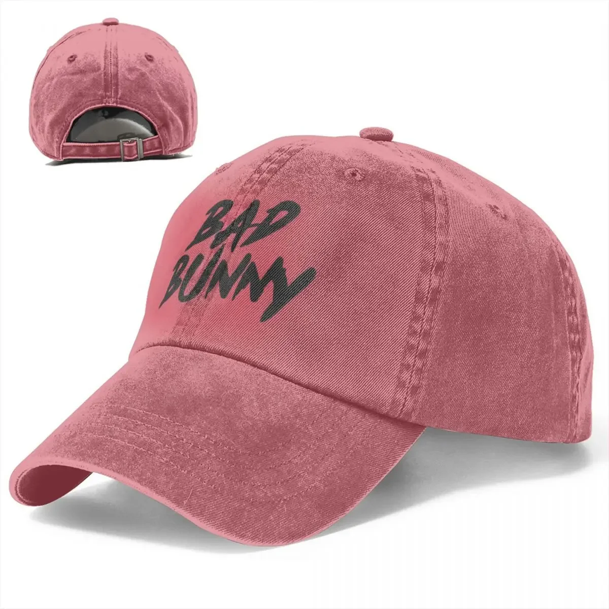 Wiosna Jesień Mężczyźni Bad Bunny Czapka z daszkiem Modne czapki Outdoor Travel Washed Cap Hats