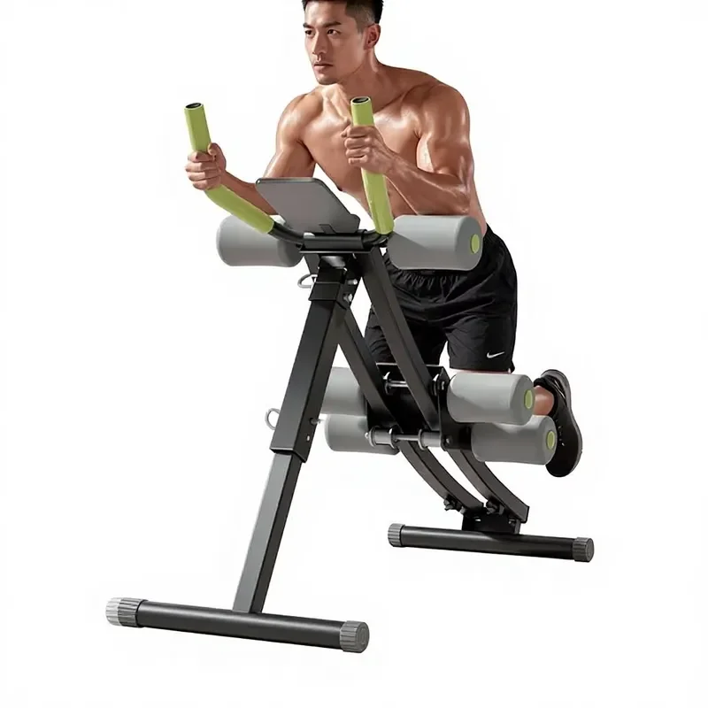 Foldable abdominal roller lazy machine thin waist fat burning fitness equipment household abdominal trainer