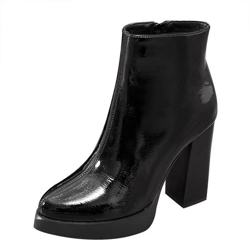 Tacchi Super alti donna stivaletti da neve piattaforma scarpe a punta scarpe Sexy Chunky Chelsea Boots 2024 Trend Winter Goth Botas Mujer