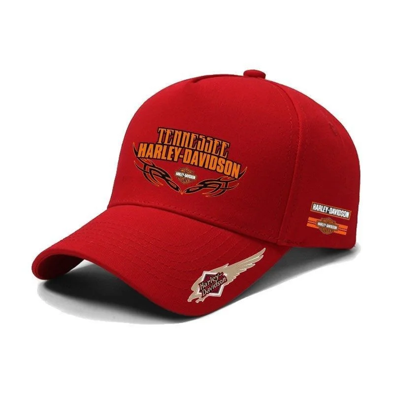 For Harley Davidson PA1250 Softail Sportster VRSC X48 Outdoor Sunscreen Motorcycle Fashion Logo Cotton Adjustable Baseball Hat view 6