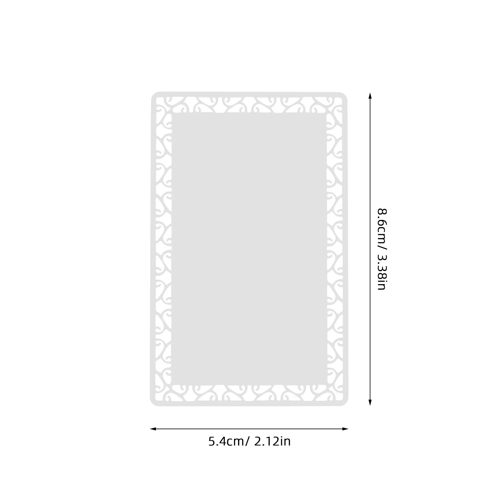 10pcs Aluminum Alloy Blank Cards Sublimation Metal Business Card Blanks For Printing Name Tags Engraving Diy Smooth Edge Double