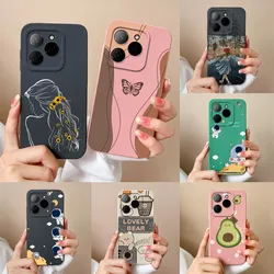 Case For Tecno Spark 20 Pro 4G 5G Sweet Girls Silicone Soft TPU Protective Phone Cover For TecnoSpark20Pro 4G 5G Ultrathin Funda