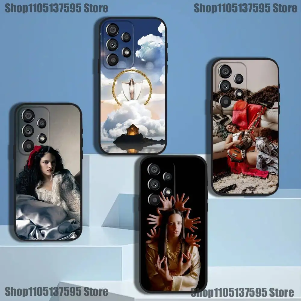 

Singer R-RosaliaS Phone Case For Samsung Galaxy A73,31,32,72,41,53,52,71,22,5G,Note,J7,8,9 Soft Black Cover