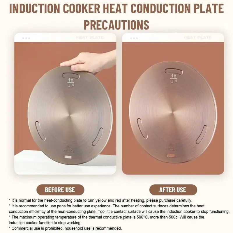Heat Diffuser Ring Plate, Stainless Steel Induction Cooker Heat Conduction Plate, Stove Protector Kitchen Cooking Accessory