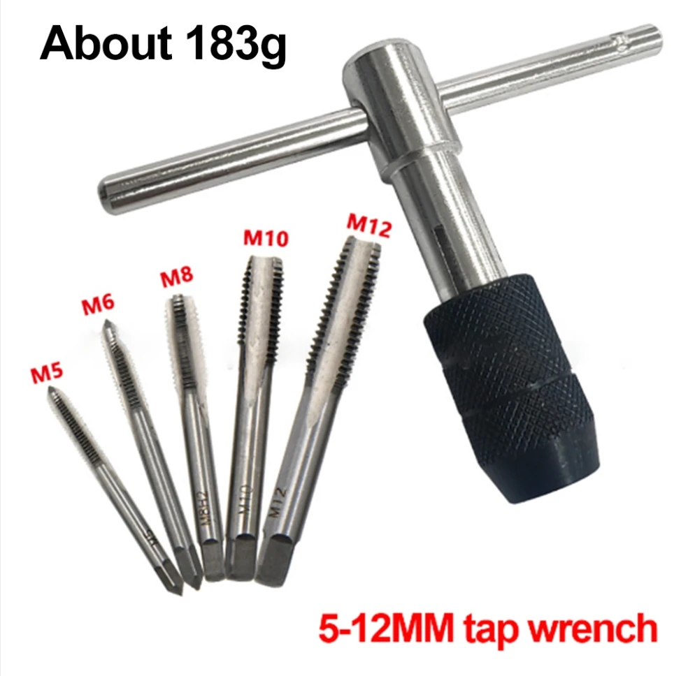 

Набор сверл для метчиков с трещоткой и Т-образной ручкой, 6 шт., M M5-M12, метчик с трещоткой и Т-образной ручкой, ключ для метчиков с трещоткой и Т-образной ручкой