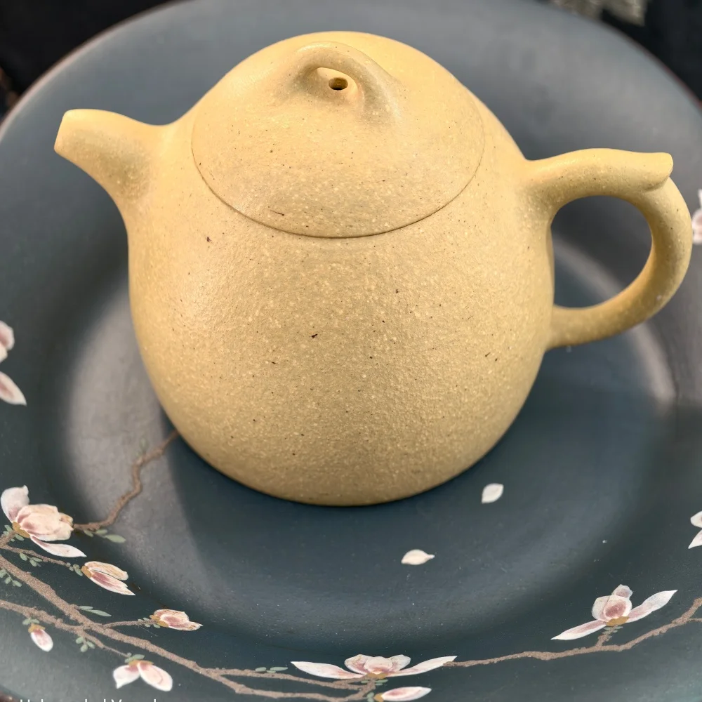 Authentic Yixing Molu Green Clay Qin Quan Teapot Handmade Rare Green Zisha UnboundedVesse 140mL Food-Safe Chinese Teaware Tea