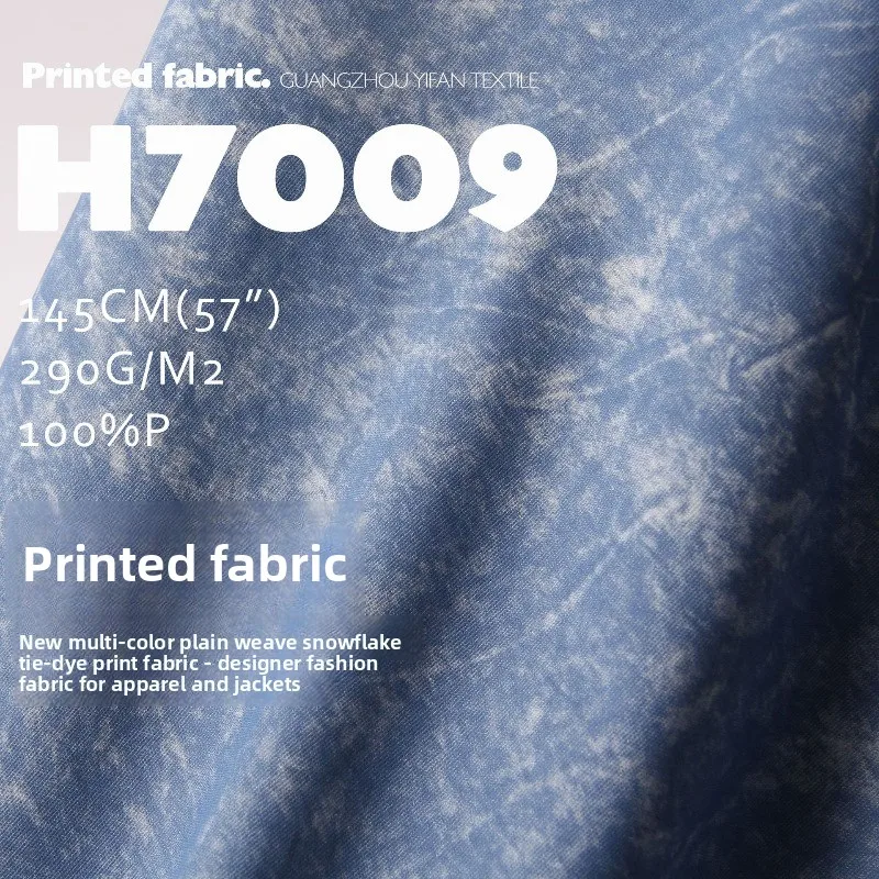 Multi Color Snowflake Dyed Printed Fashion Fabric for Dress Coat Jacket Clothing Design Cloth Diy By The Meter Sewing Material