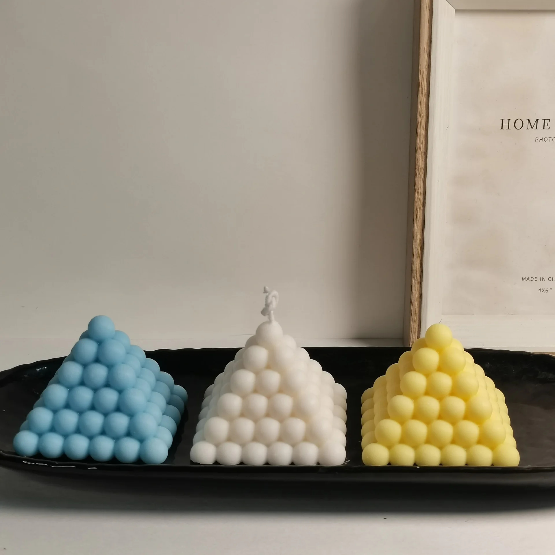 

Creative Geometry Aromatherapy Candle Silicone Mold Pyramid Soap Mold Home Decoration Candle Mold Candle Making Supplies