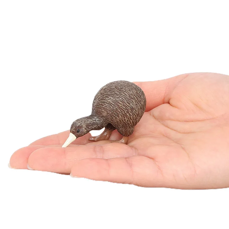 Modelo de Brinquedo de Animal Realista Grande Figura de Pássaro Kiwi Marrom, Figurinha do Pássaro Nacional da Nova Zelândia, Decoração para Casa/Escritório, Brinquedo Colecionável