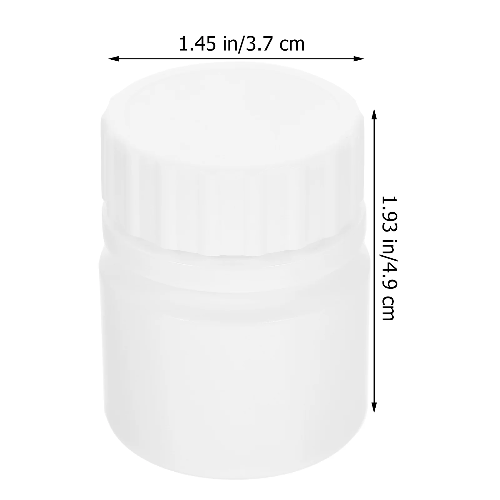 12 Pcs 30ml Small Medicine with Caps Storage Pp Organizer Hdpe Accessory