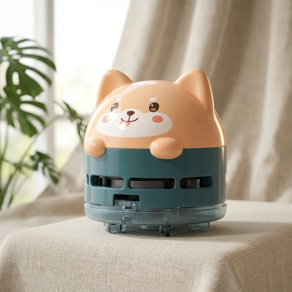 Rechargeable Wireless Car Keyboard Vacuum Cleaner Mini Cartoon Animal Pattern Vacuum Cleaner Handheld Usb Desktop Dust Remover