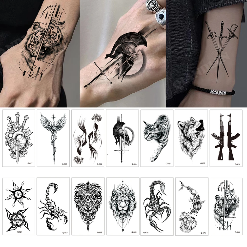Best Waterproof Temporary Tattoos for Men: A Real User’s Review of the Wolf, Lion, Scorpion & Sword Design