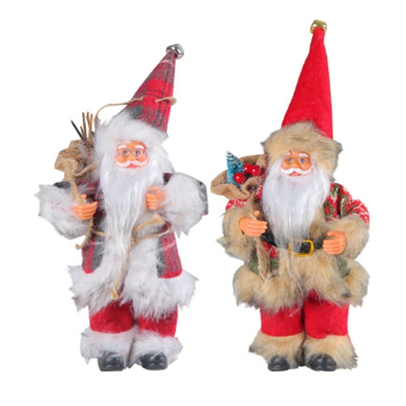 HOT SALE Santa Claus Christmas Ornaments Standing Santa Claus Image Christmas Decorations Holiday Home Decor