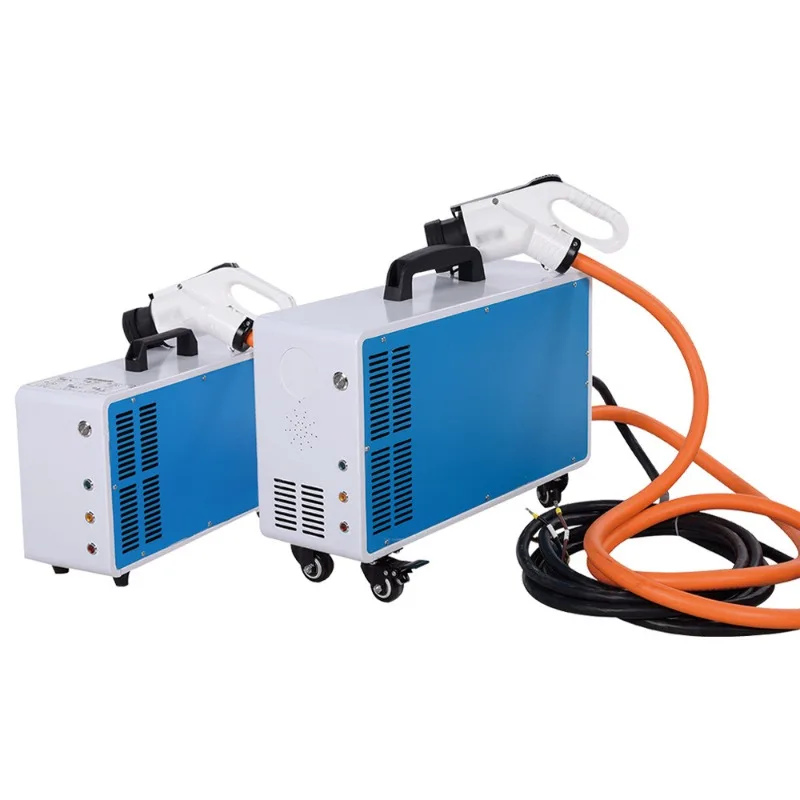 المحمولة 7kw 20kw 30kw 40kw تيار مستمر شاحن سريع محطة شحن EV للسيارات الكهربائية CCS2 وحدات شحن على الطريق