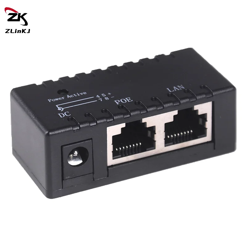(ZYDD01) 1PCS 12V - 48V Passive POE injector for IP Camera VoIP Phone Netwrok AP device