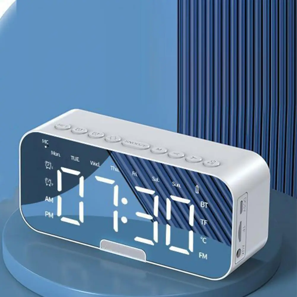 Высококачественная Беспроводная колонка с трехмерным звуком и мощным басовым светодиодным дисплеем, двойная сигнализация для домашнего использования, колонка с высокими басами