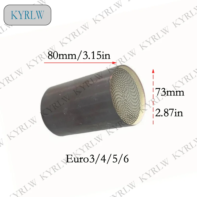 

exhausts system 73*80mm Euro3/4/5/6 catalytic converter metal honeycomb substrate catalyst