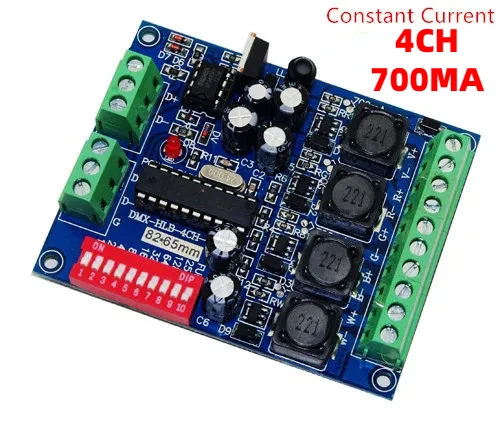 

4CH DMX512 Decoder WS-DMX-HLB-4CH-V1 DC5-36V Constant Current 700MA 4CH RGBW Dmx Controller For Led Strip Lamp/ Modules Light